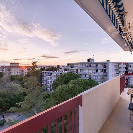 Appartement 2 Chambres, Dernier Etage, Parking Gratuit Dans Residence, Balcon & Coucher De Soleil Montpellier Exterior foto